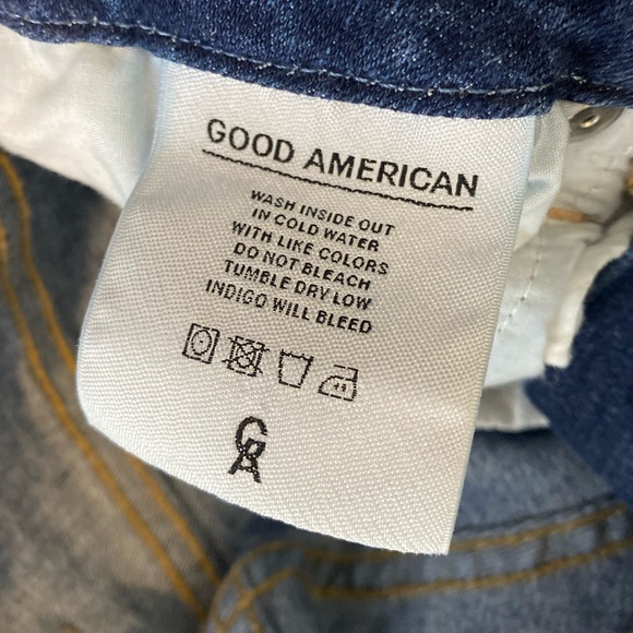 Good American Good Legs Skinny Jeans Ripped Distressed Knees - Picture 5 of 8